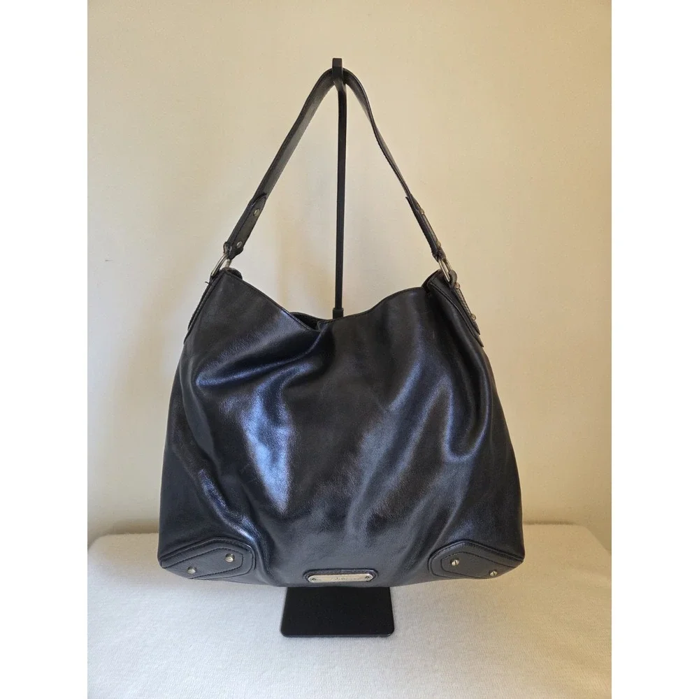 Cole Haan Hobo Vintage Village Soft II Pebble Leather Bag Black / Gold‎ Hardware